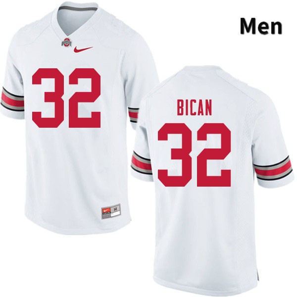 Ohio State Buckeyes Luciano Bican Men's #32 White Authentic Stitched College Football Jersey